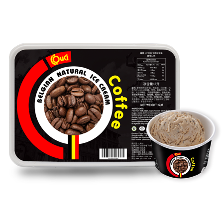 QUCI Belgisch natuurlijk ijs Koffie